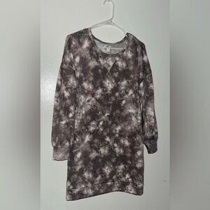 Tie Dye Relaxed Sweater Dress